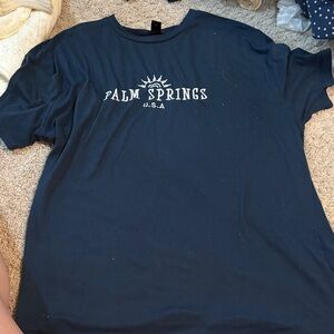 Palm Springs USA Navy T-Shirt